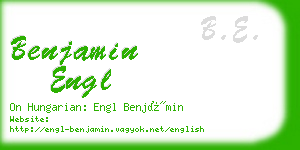 benjamin engl business card